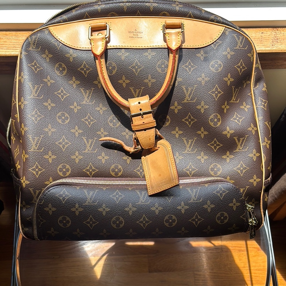 Louis Vuitton Signature Monogram Evasion Travel Bag